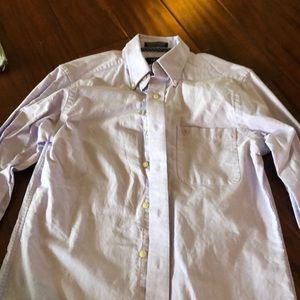 Izod long sleeve button down in purple